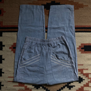 70s Baby Blue Pants 28 inch waist for Women