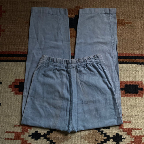 70s Baby Blue Pants 28”