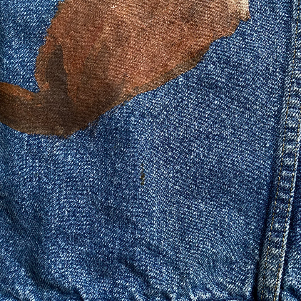 Painted Horse Denim Jacket - Medium