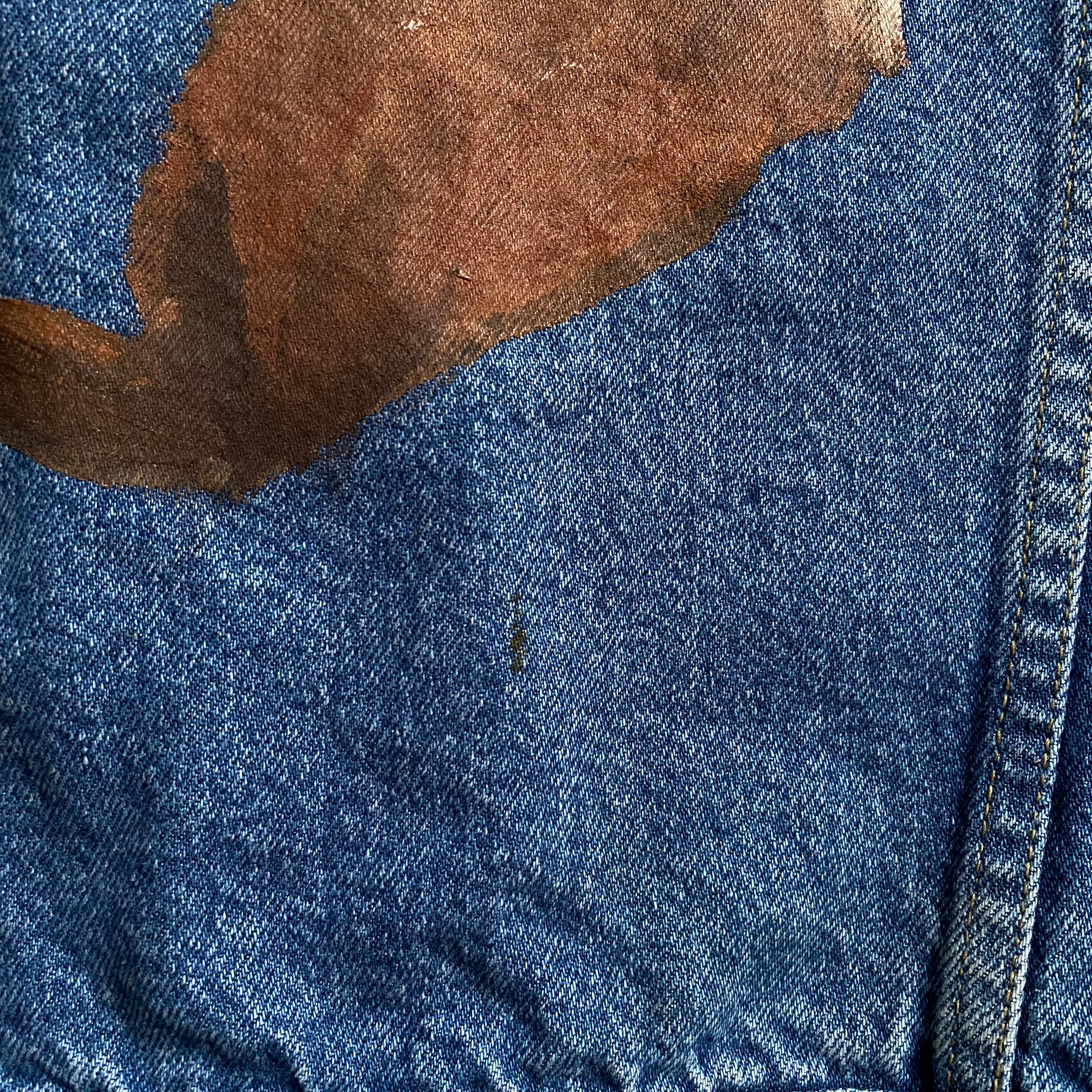 Painted Horse Denim Jacket - Medium