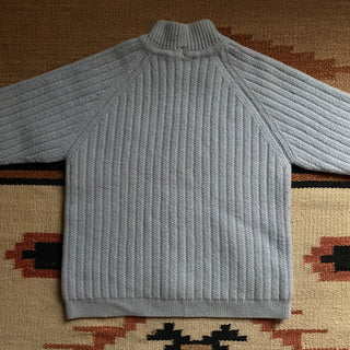 Vintage Baby Blue Wool Sweater, XS for Women