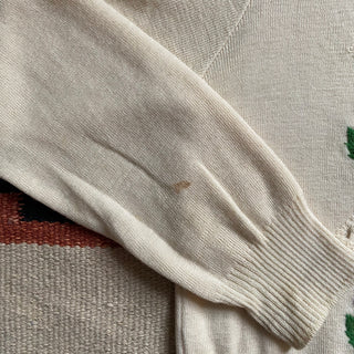 Vintage Scottish Wildflower Sweater, Small for Women