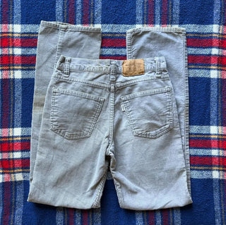 Grey 70s Corduroy Levi’s 26 inch waist