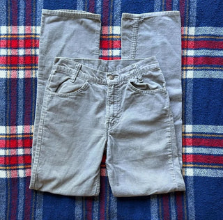 Grey 70s Corduroy Levi’s 26 inch waist