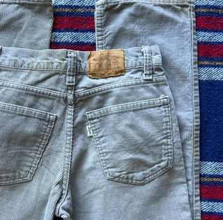 Grey 70s Corduroy Levi’s 26 inch waist