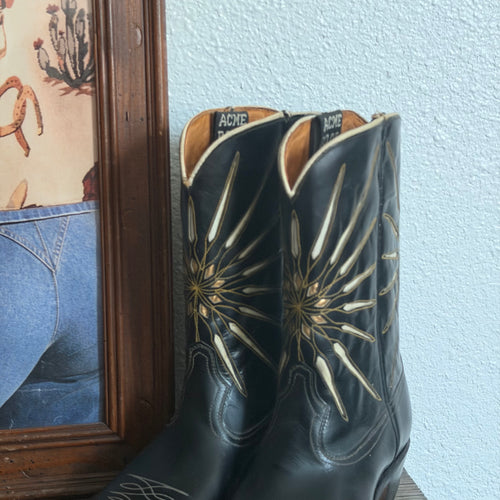 1950s Acme Starburst Boots - Women's 9 A