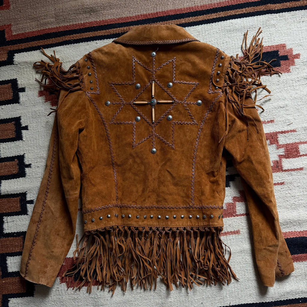 Brown Fringe Suede Jacket