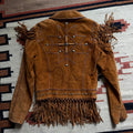 Brown Fringe Suede Jacket