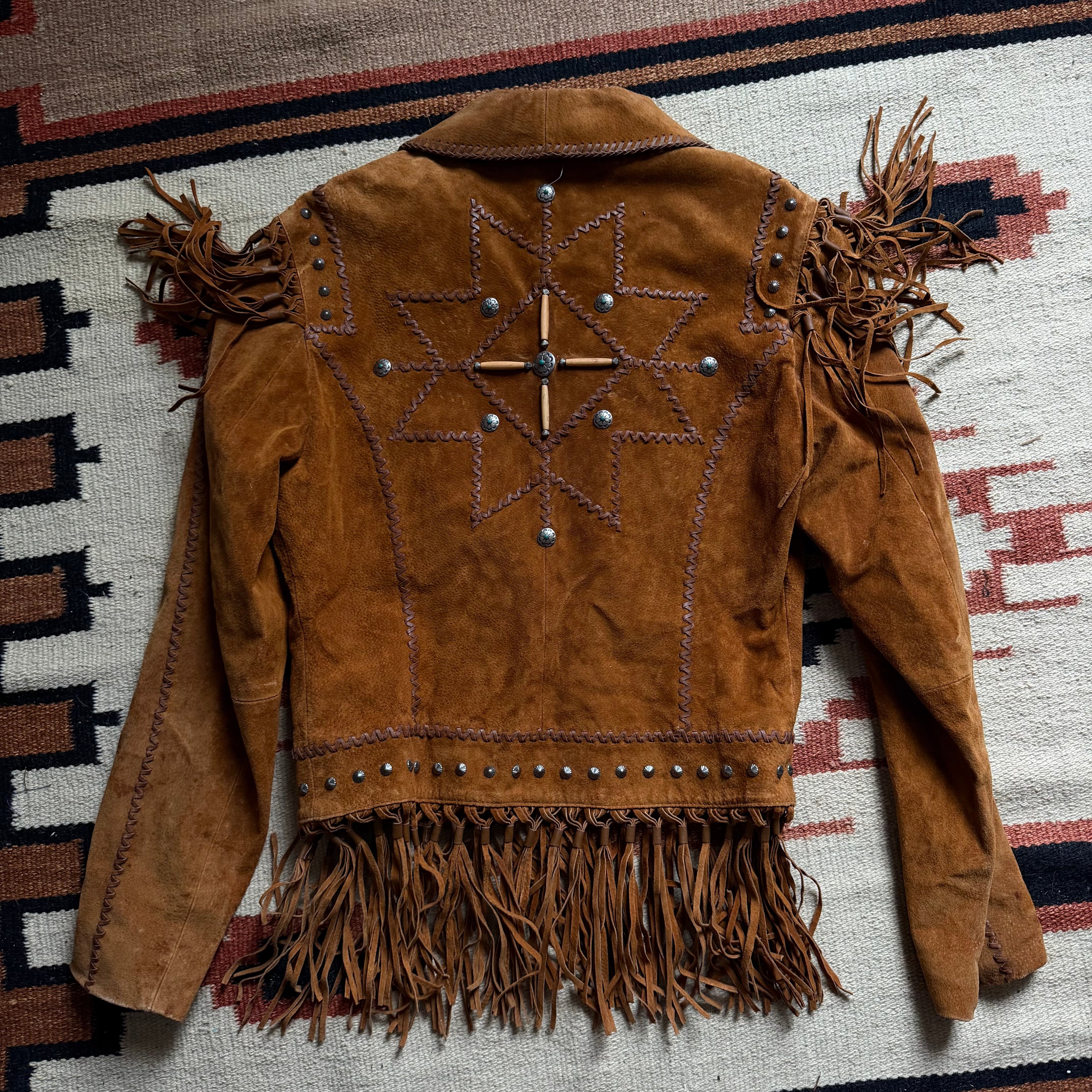 Brown Fringe Suede Jacket