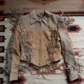 Tan Fringe Suede Jacket