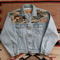 Rare Horse Tapestry Denim Jacket