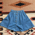 Roughrider Light Wash Denim Mini Skirt 25"