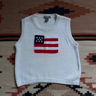 Vintage USA Knit Sweater Tank for Women