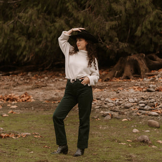 Forest Green Vintage Wranglers for Women