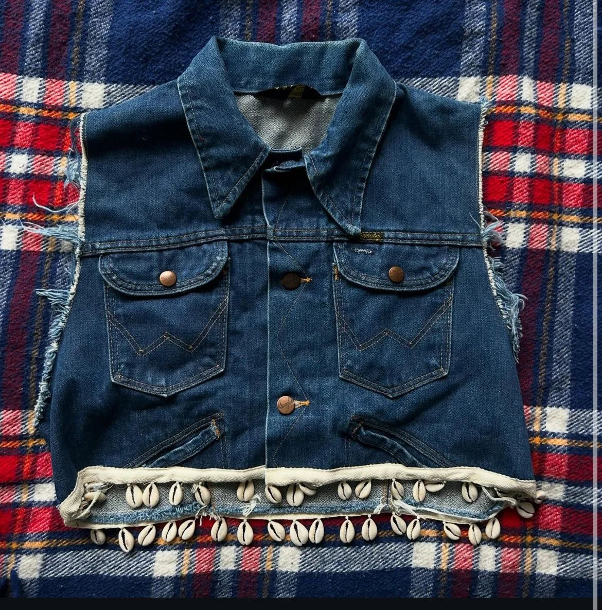 One of a Kind 80s Wrangler Shell Vest