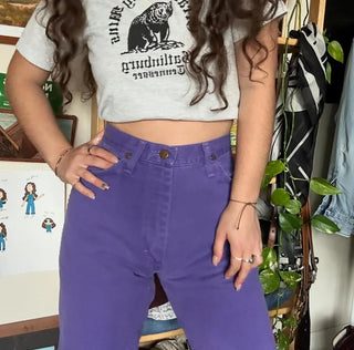 Vintage Purple Wranglers 25 inch waist