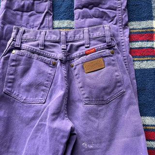 Vintage Purple Wranglers 25 inch waist