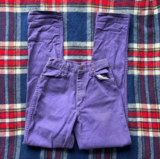 Vintage Purple Wranglers 25 inch waist