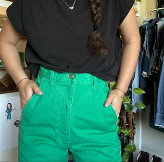 Vintage Green Silverlake Wranglers 26 inch waist