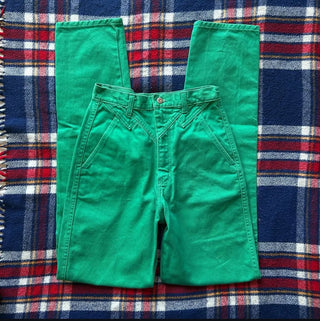 Vintage Green Silverlake Wranglers 26 inch waist