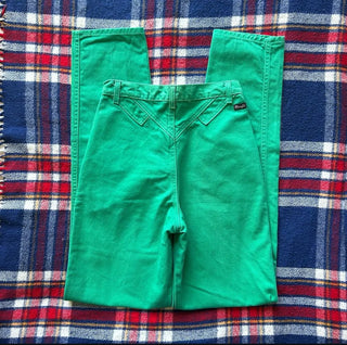 Vintage Green Silverlake Wranglers 26 inch waist