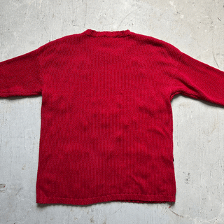 Vintage Cowboy Winter Sweater, Large for Women