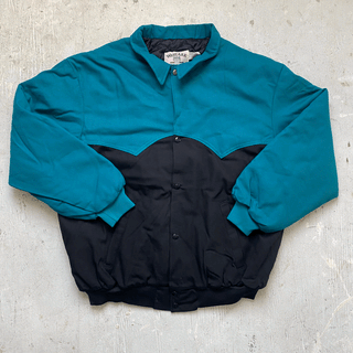 Vintage Turquoise Cowboy Jacket, 3XL