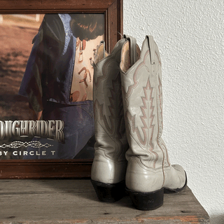 Vintage Dolly Parton Pink Cowboy Boots, Women's 6.5