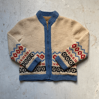 60s Cowichan Style Sweater Small for Women