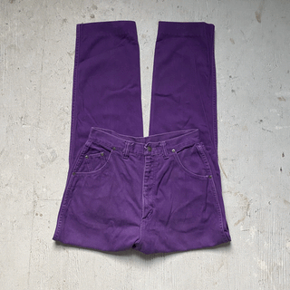 80s Purple Wranglers 27 inch waist