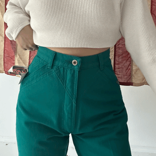 Vintage Deadstock Green Blazé Jeans 26 inch waist for Women