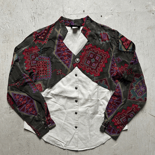 Vintage Roughrider Cowgirl Shirt, Medium for Women