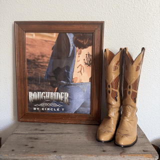 Vintage Rare Butterfly Tony Lama Leather Cowboy Boots, Women's 6.5