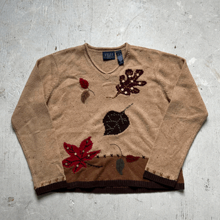 Vintage Crazyhorse Granny Sweater, XL for Women