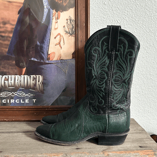 Vintage Dan Post Lizard Cowboy Boots, Women's 5.5