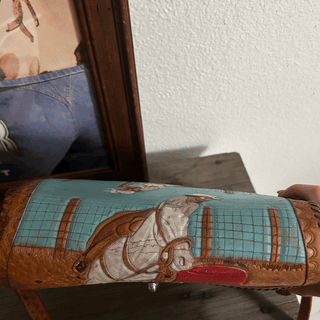 80s Barrel Racer Leather Bag