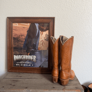Vintage Brown Leather Acme Cowboy Boots, Women's 6