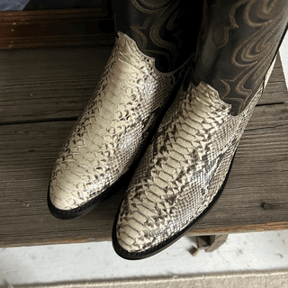 Vintage Deadstock American West Python Boots, Women's 8