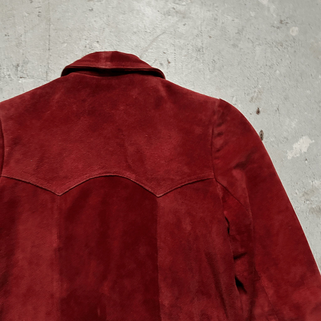 80s Suede Western Cowgirl Jacket - Small
