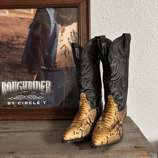 Vintage Exotic Code West Cowboy Boots, Women's 6