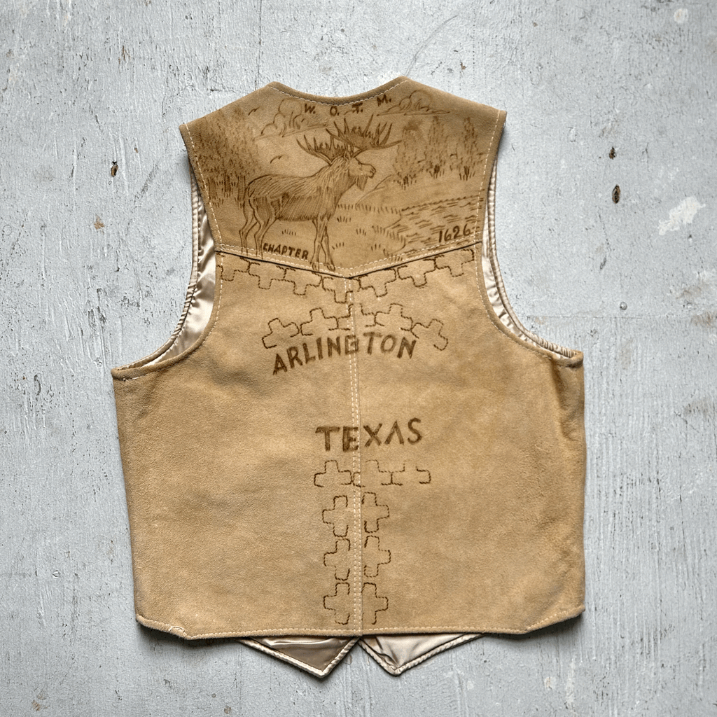 Leather Moose Vest - Medium