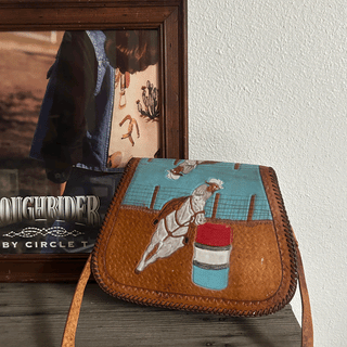 80s Barrel Racer Leather Bag