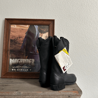 Vintage J Chisholm Elk Cowboy Boots, Women's 10/Men's 8.5