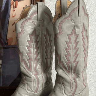 Vintage Dolly Parton Pink Cowboy Boots, Women's 6.5
