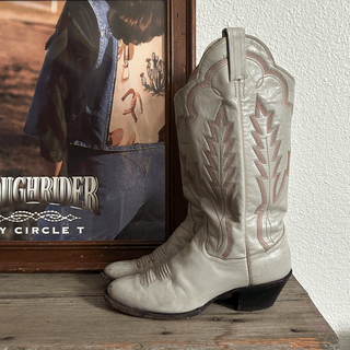 Vintage Dolly Parton Pink Cowboy Boots, Women's 6.5