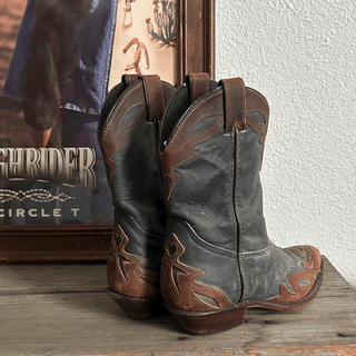 Vintage Code West Heart Cowboy Boots, Women's 5