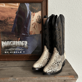 Vintage Deadstock American West Python Boots, Women's 8