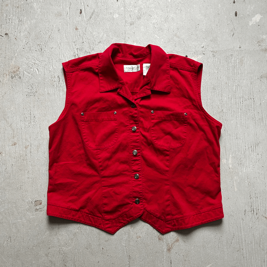 Red Cowgirl Vest - XL