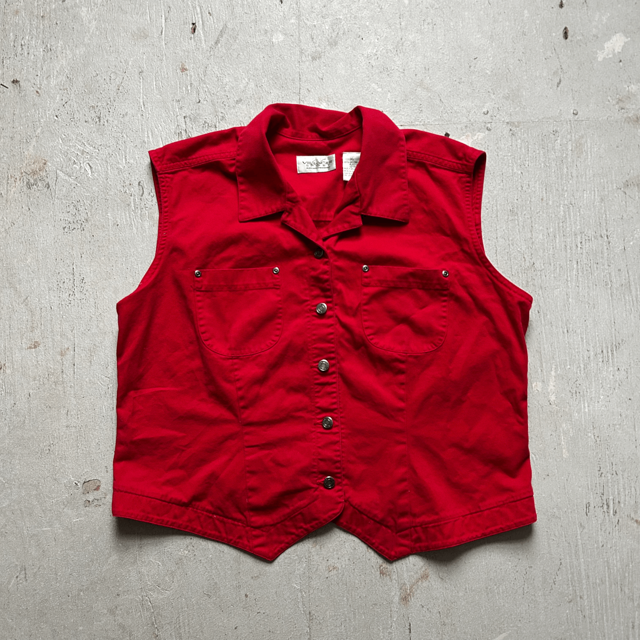 Red Cowgirl Vest - XL