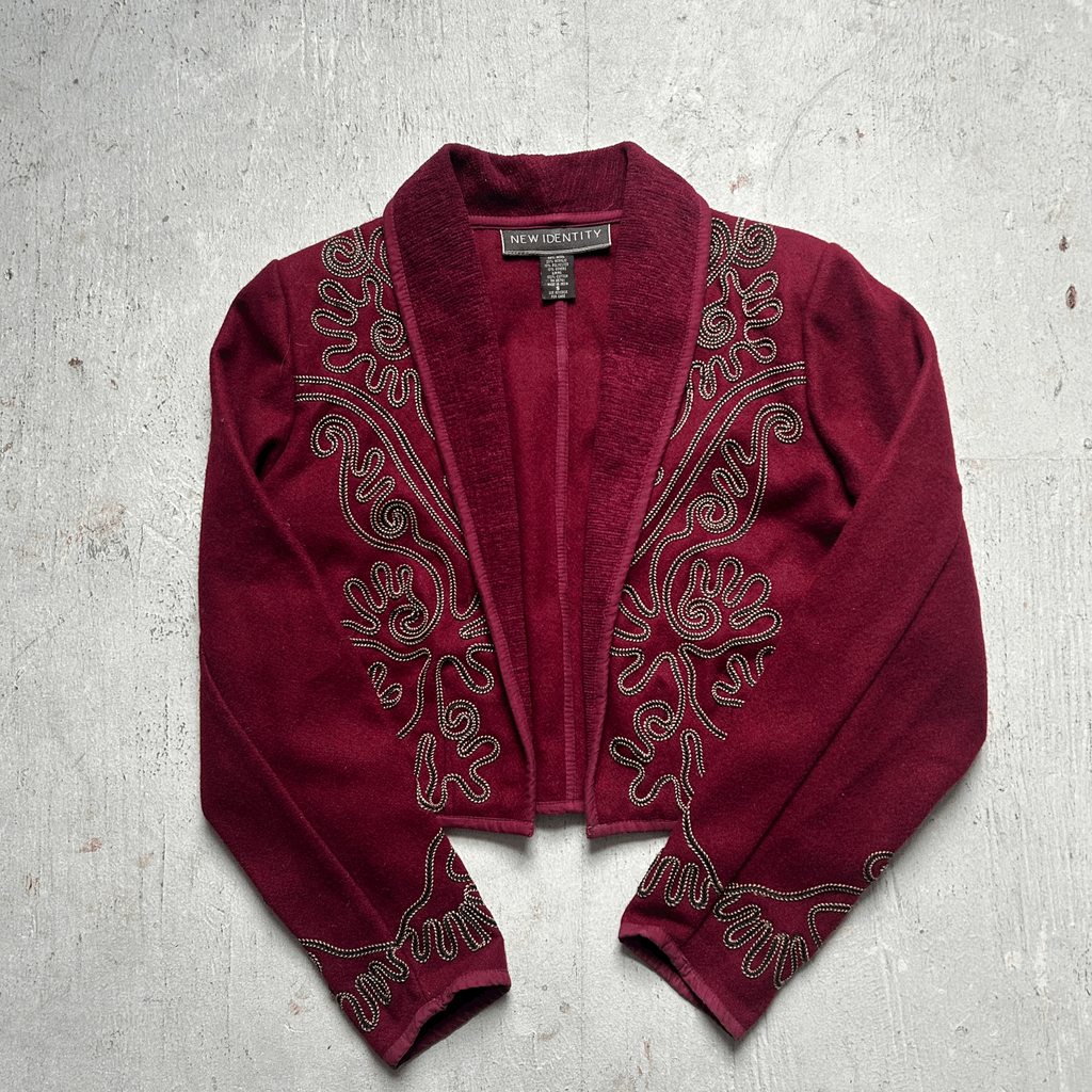 Cropped Red Cowgirl Jacket - Small